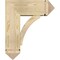 Ekena Millwork Thorton Arts and Crafts Rough Sawn Bracket w/ Offset Brace, Douglas Fir, 8"W x 20"D x 24"H BKT0806X20X24THR03RDF - alternate 2